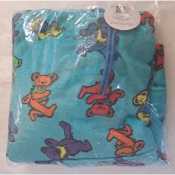 Blue New Grateful Dead XL Pullover Pouch Pocket Hoodie Dancing Bears Sweatshirt - Picture 2 of 2